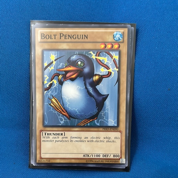 Yugioh Card Bolt Penguin Water Type Monster 1996 NWOTS